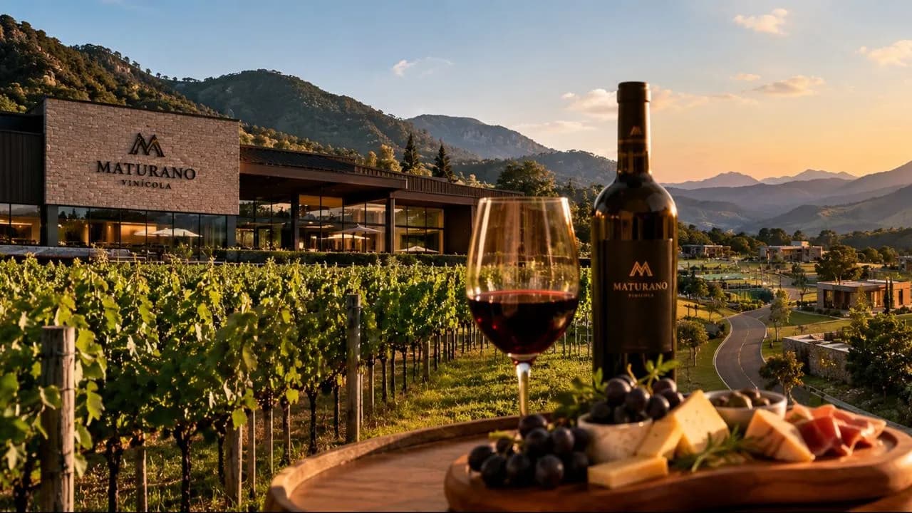 <p><span style="font-size: 16px;"><strong><em>Vinícola Maturano e Residencial Videiras:</em></strong></span><br><span style="font-size: 18px;"><em>um novo polo de luxo, enoturismo e investimento em Teresópolis.</em></span></p>